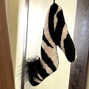 Zebra Print Shoe Hanging Decor